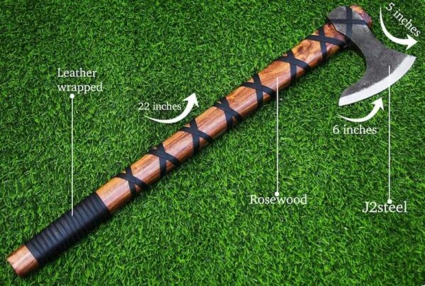 "Premium Handmade Ragnar Viking Axe – A Legendary Weapon of Power, Precision, and Norse Heritage" - Image 4