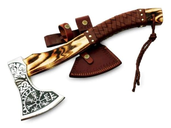 "Echoes of the Norse: Handcrafted Viking Axes Forged for Power and Prestige"