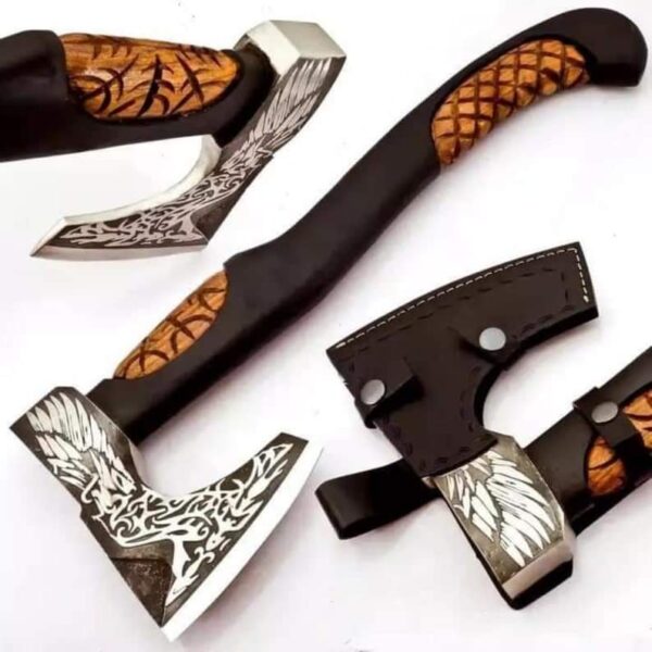 "Masterfully Crafted: Premium Quality Hand-Made Viking Axes for the True Collector"