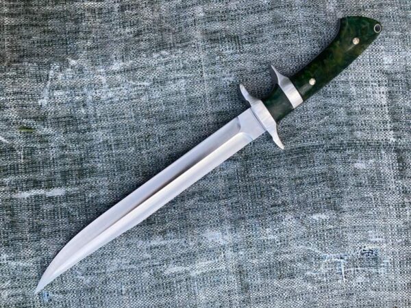"Exclusive Custom Handmade Full Tang Sub Hilt Fighter Hunting Knife – Unmatched Strength and Performance for the Serious Outdoorsman" - Image 3