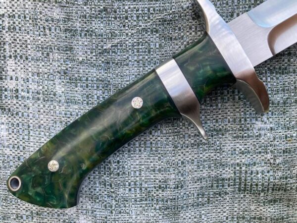 "Exclusive Custom Handmade Full Tang Sub Hilt Fighter Hunting Knife – Unmatched Strength and Performance for the Serious Outdoorsman" - Image 2