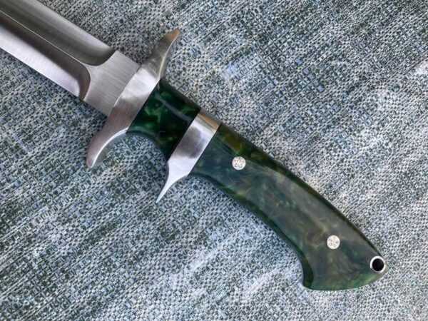 "Exclusive Custom Handmade Full Tang Sub Hilt Fighter Hunting Knife – Unmatched Strength and Performance for the Serious Outdoorsman" - Image 4
