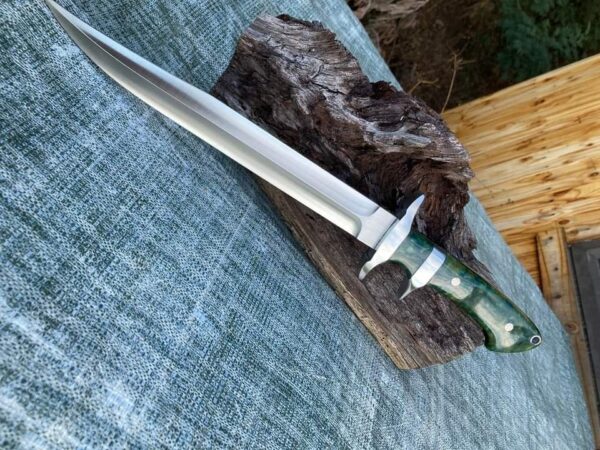 "Exclusive Custom Handmade Full Tang Sub Hilt Fighter Hunting Knife – Unmatched Strength and Performance for the Serious Outdoorsman" - Image 8