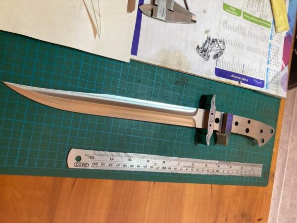 "Exclusive Custom Handmade Full Tang Sub Hilt Fighter Hunting Knife – Unmatched Strength and Performance for the Serious Outdoorsman" - Image 9