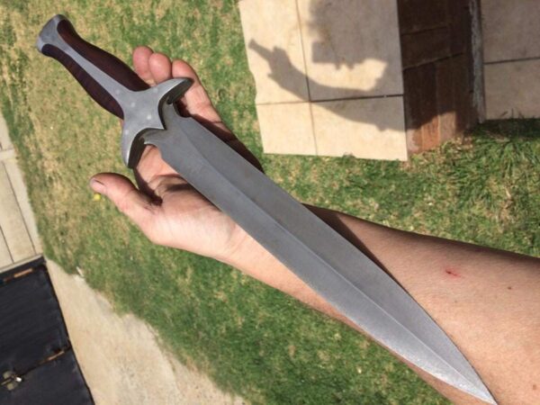 "Custom Handmade Full Tang Dagger Knife with Acid Wash Blade – A Perfect Fusion of Precision, Strength, and Distinctive Aesthetic" - Image 6