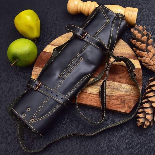 "Handmade Forged Damascus Kitchen Knife Set – Masterfully Crafted for Exceptional Performance, Durability, and Timeless Elegance" - Image 5