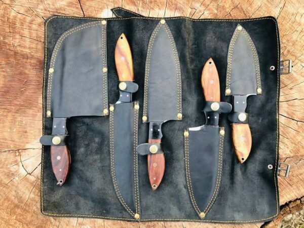 "Mastercrafted Elegance: Handmade Stainless Steel Kitchen Knife Set for Precision and Durability" - Image 4