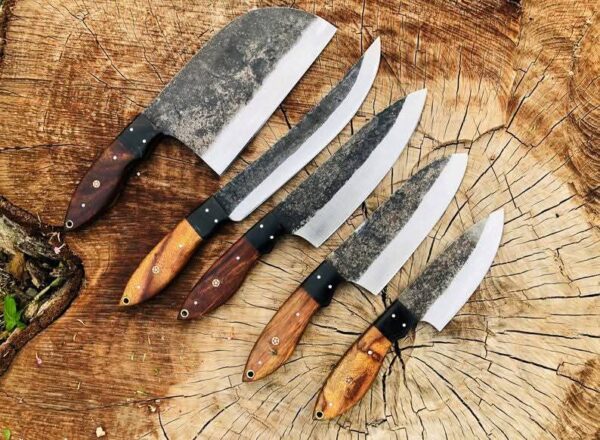 "Mastercrafted Elegance: Handmade Stainless Steel Kitchen Knife Set for Precision and Durability" - Image 5