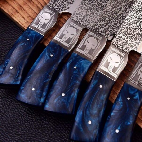 "Precision Crafted: Handmade Stainless Steel Kitchen Knife Set for Exceptional Durability and Sleek Performance" - Image 2