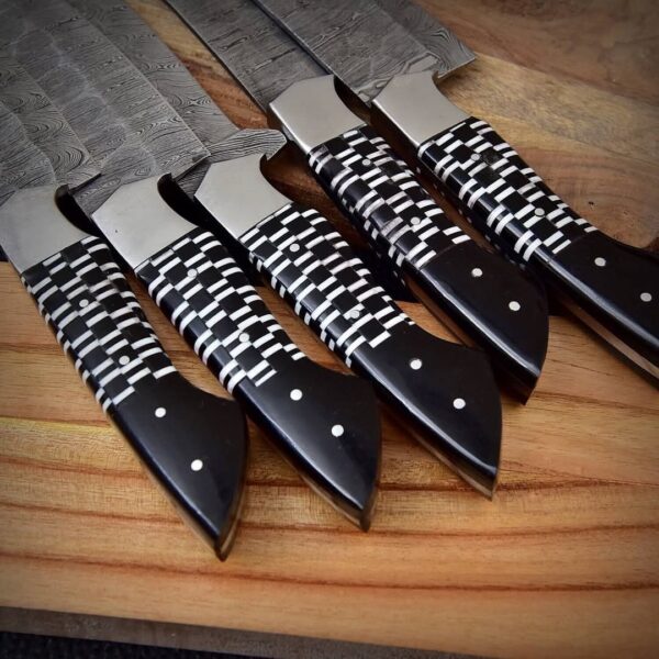 "Crafted to Perfection: Handmade Damascus Steel Kitchen Knife Set for Superior Precision and Enduring Beauty" - Image 3