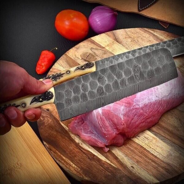 "Forged in Excellence: Handmade Damascus Steel Kitchen Knife Set for Unrivaled Precision and Timeless Craftsmanship" - Image 4