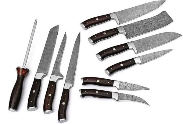"Handmade Forged Damascus Steel Kitchen Knife Set – Precision, Durability, and Timeless Craftsmanship" - Image 4