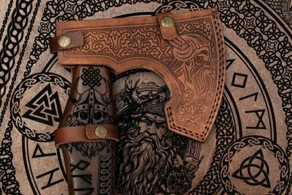 "Premium Quality Handmade Viking Axe – Exquisitely Engraved for a Touch of Norse Elegance" - Image 5