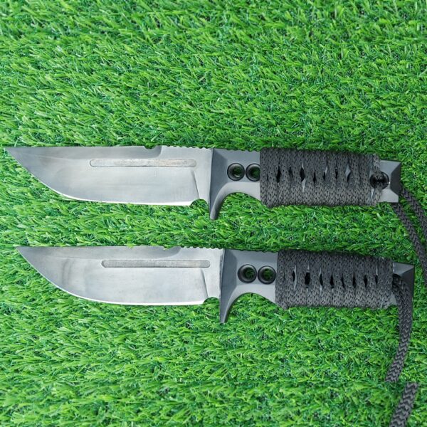 "Custom Handmade Stainless Steel Hunting Knife with Acid Wash and Paracord Handle – Unmatched Durability and Grip for the Ultimate Outdoor Experience" - Image 10