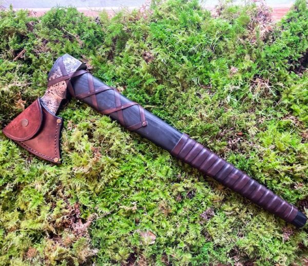 "Handmade Forged Carbon Steel Viking Axe – A Weapon of Legendary Strength" - Image 2