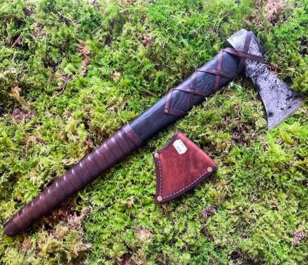 "Handmade Forged Carbon Steel Viking Axe – A Weapon of Legendary Strength" - Image 3
