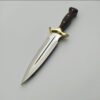 "Timeless Craftsmanship: Handmade Stainless Dagger with Elegant Brass Guard" - Image 4