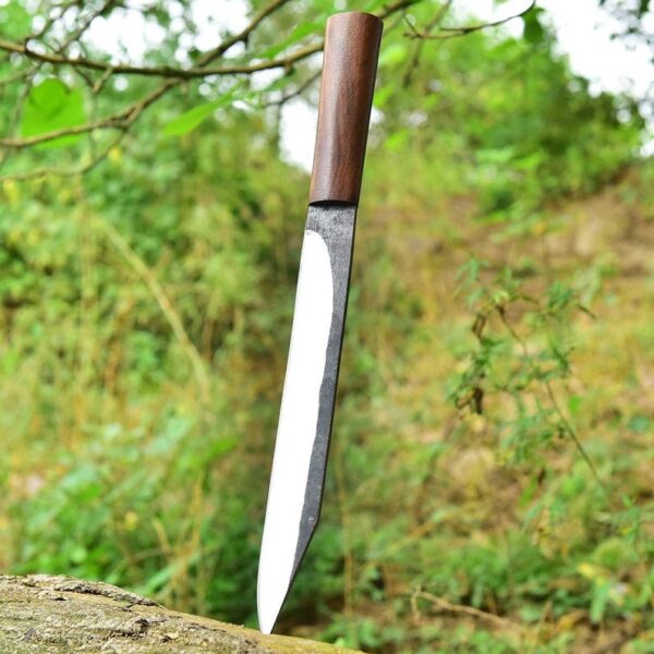 "Experience the perfect balance of tradition and innovation with our Handmade Premium Quality Stainless Seax Knife, designed for durability, precision, and timeless style." - Image 3
