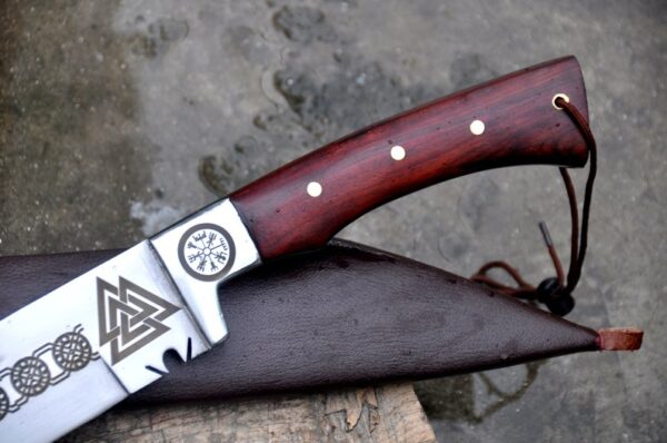 "Crafted for Excellence: Custom Handmade Stainless Seax Knife, the Perfect Gift for Any Occasion" - Image 2