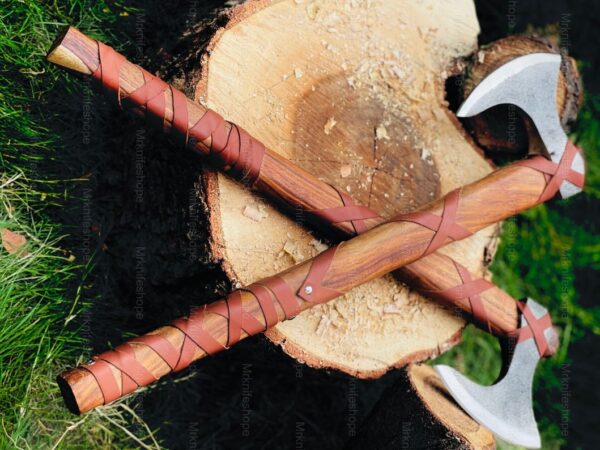 "Custom Handmade Viking Ragnar Axe: A Legendary Weapon of Power and Precision" - Image 3