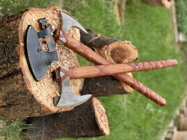 "Custom Handmade Viking Ragnar Axe: A Legendary Weapon of Power and Precision" - Image 4