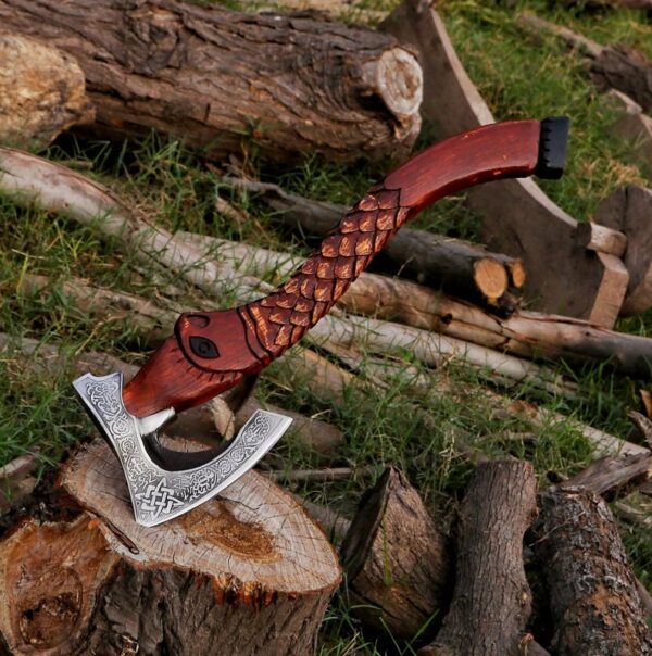 "Custom Handmade Viking Axe with Premium Quality: Unmatched Strength and Timeless Craftsmanship" - Image 3