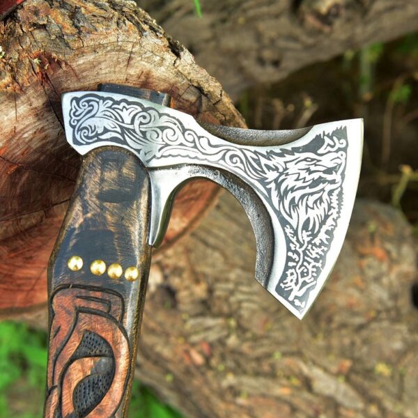 "Custom Handmade Viking Axe with Premium Quality: A Legacy of Strength and Craftsmanship" - Image 2