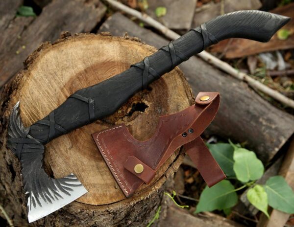"Viking Valor: Premium Quality Custom Handmade Axe of Legendary Craft"