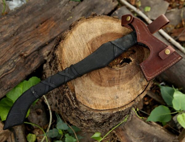 "Viking Valor: Premium Quality Custom Handmade Axe of Legendary Craft" - Image 6