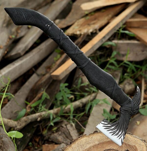 "Viking Valor: Premium Quality Custom Handmade Axe of Legendary Craft" - Image 7