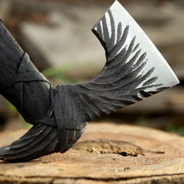 "Viking Valor: Premium Quality Custom Handmade Axe of Legendary Craft" - Image 8