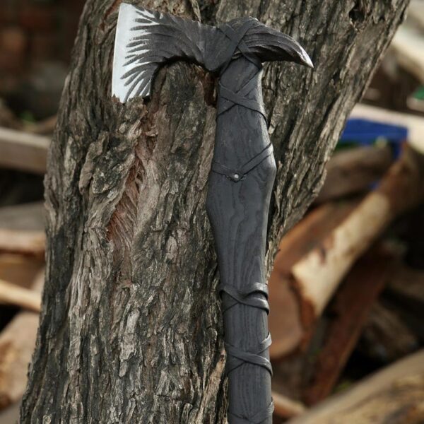"Viking Valor: Premium Quality Custom Handmade Axe of Legendary Craft" - Image 9
