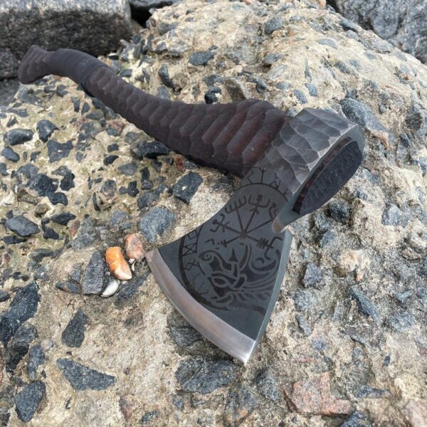 "Handmade Hand-forged Viking Axe: A Masterpiece of Traditional Craftsmanship and Strength" - Image 7