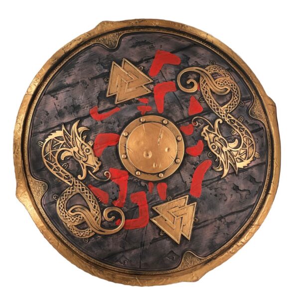 "Kid Foam Viking Dragon Shield: A Safe and Fun Norse-Inspired Play Shield Featuring Intricate Dragon Design for Young Warriors" - Image 2
