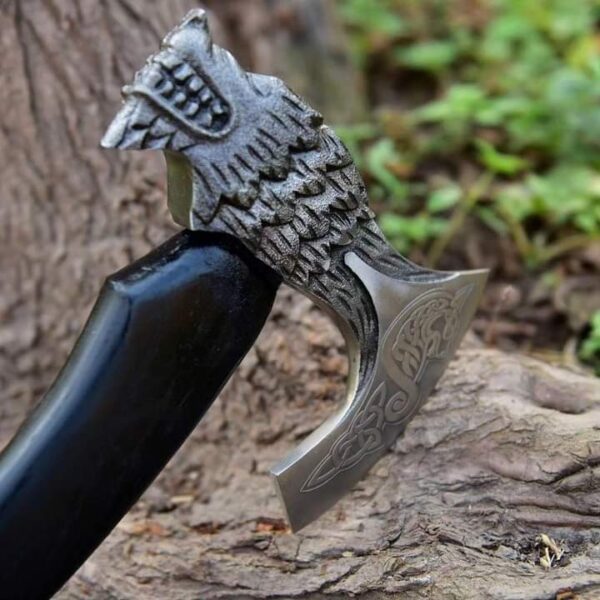 "Custom Handmade Hand-Forged Viking Axe – A Masterpiece of Craftsmanship and Tradition" - Image 4