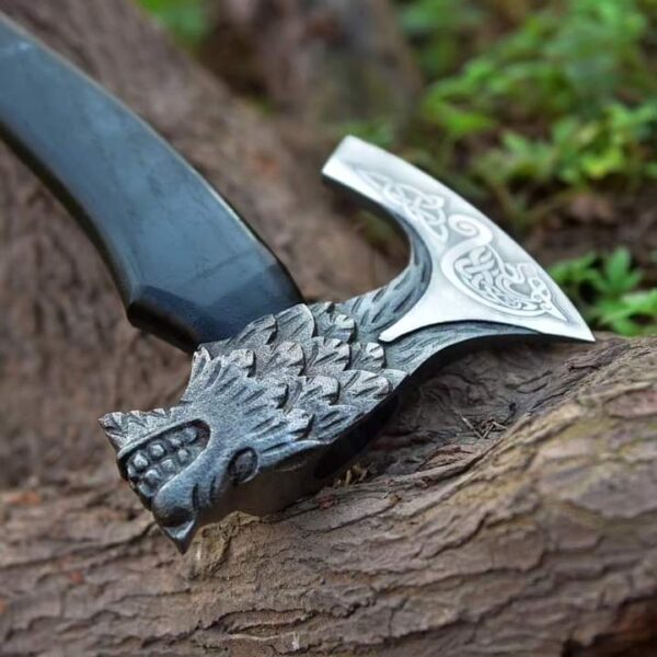 "Custom Handmade Hand-Forged Viking Axe – A Masterpiece of Craftsmanship and Tradition" - Image 6