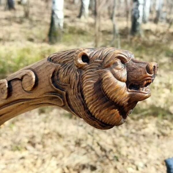 "Mastercrafted Power: Handmade Lion-Shaped Axe for the Bold Warrior" - Image 4