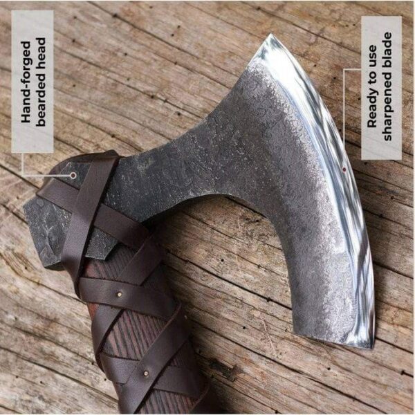 "Handmade Handforged Viking Axe: A Premium Quality Symbol of Craftsmanship and Power" - Image 3
