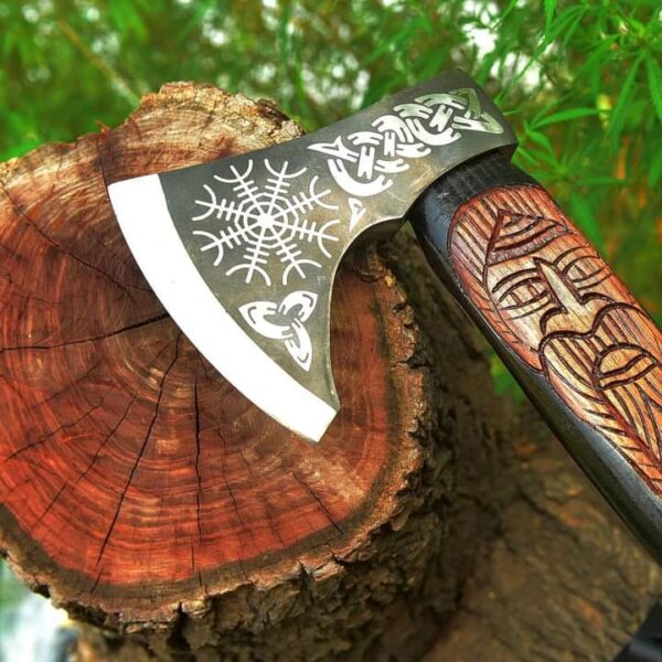 "Handmade Viking Axe in Premium Quality: A Masterpiece of Strength and Craftsmanship" - Image 2