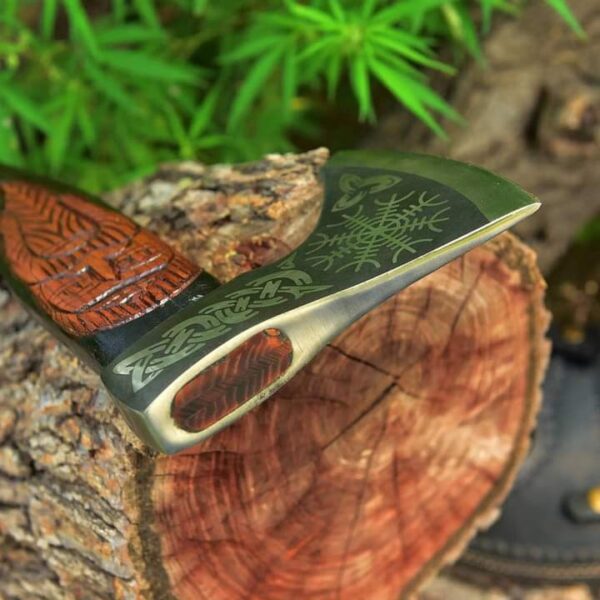 "Handmade Viking Axe in Premium Quality: A Masterpiece of Strength and Craftsmanship" - Image 3