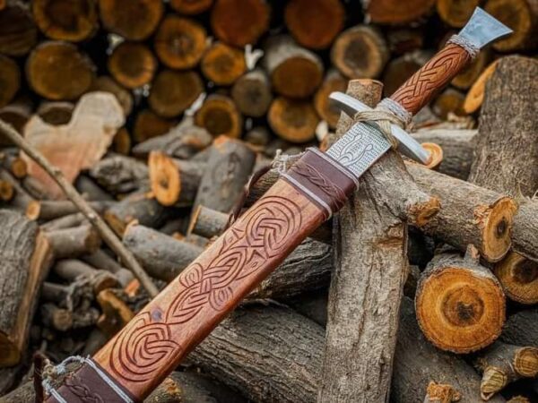 Custom Handmade Medieval Broadsword: A Unique Collectible Piece of Artistry and Craftsmanship. - Image 4