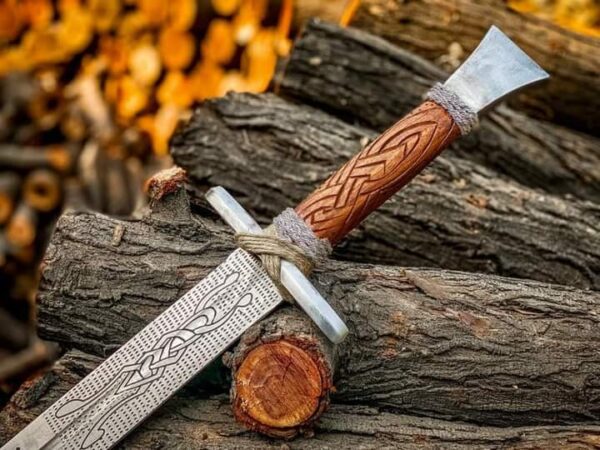 Custom Handmade Medieval Broadsword: A Unique Collectible Piece of Artistry and Craftsmanship. - Image 8