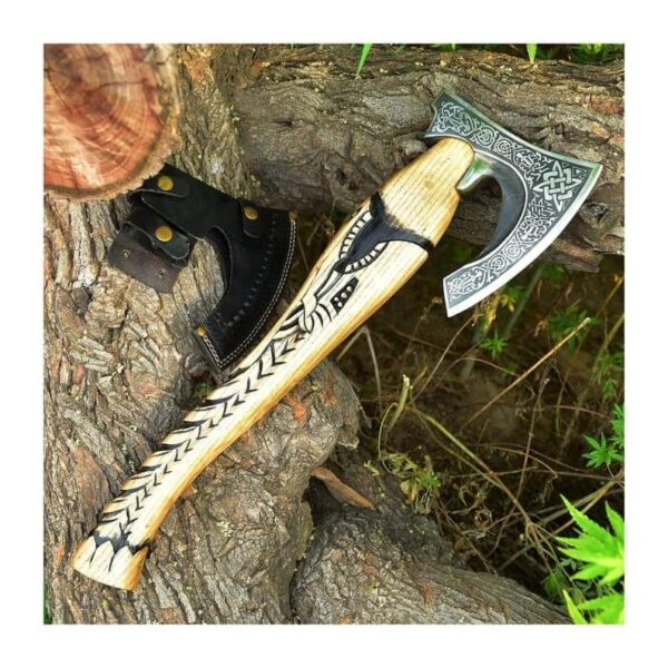 "Valhalla’s Edge: Handmade Viking Axe Crafted for Strength and Legacy" - Image 5