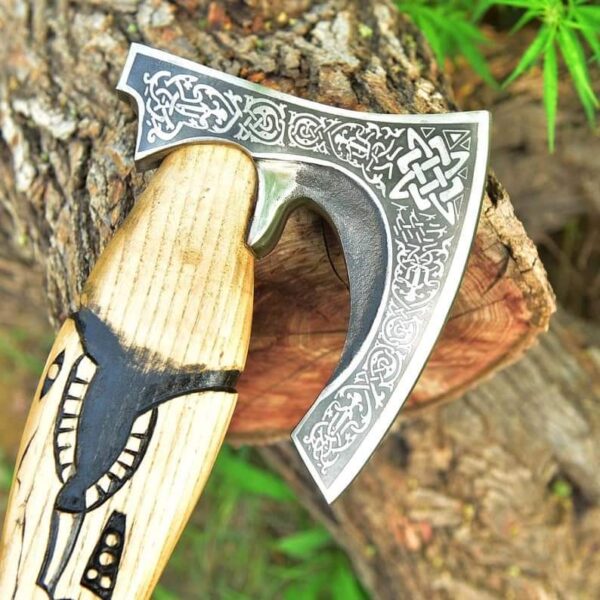 "Valhalla’s Edge: Handmade Viking Axe Crafted for Strength and Legacy" - Image 2