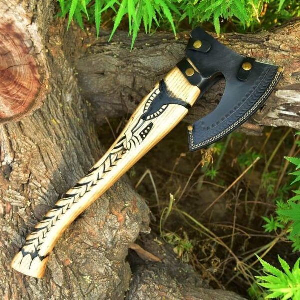 "Valhalla’s Edge: Handmade Viking Axe Crafted for Strength and Legacy" - Image 3