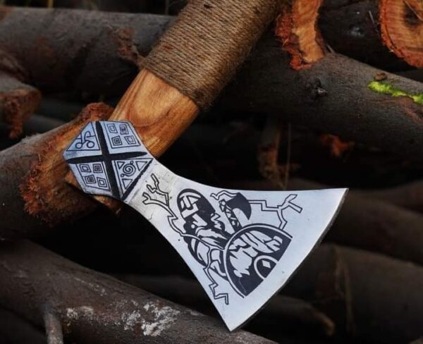 "Handmade Viking Axe: A Timeless Weapon of Strength and Craftsmanship" - Image 3