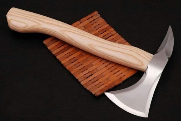 "Handmade Steel Axe: Precision-Crafted for Strength and Durability"