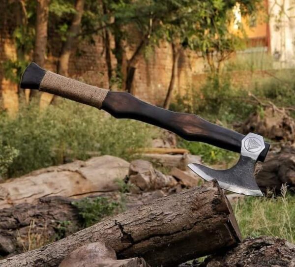 "Masterfully Crafted: The Custom Handmade Hand-forged Axe in Premium Quality for Unmatched Performance and Durability" - Image 3