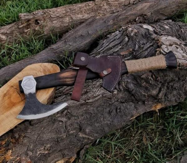 "Masterfully Crafted: The Custom Handmade Hand-forged Axe in Premium Quality for Unmatched Performance and Durability" - Image 5