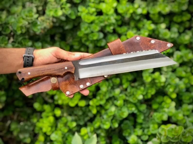 "Mastering the Blade: The Timeless Craft of Handmade Stainless Steel Seax Knives, Fusing Tradition with Durability and Precision."
